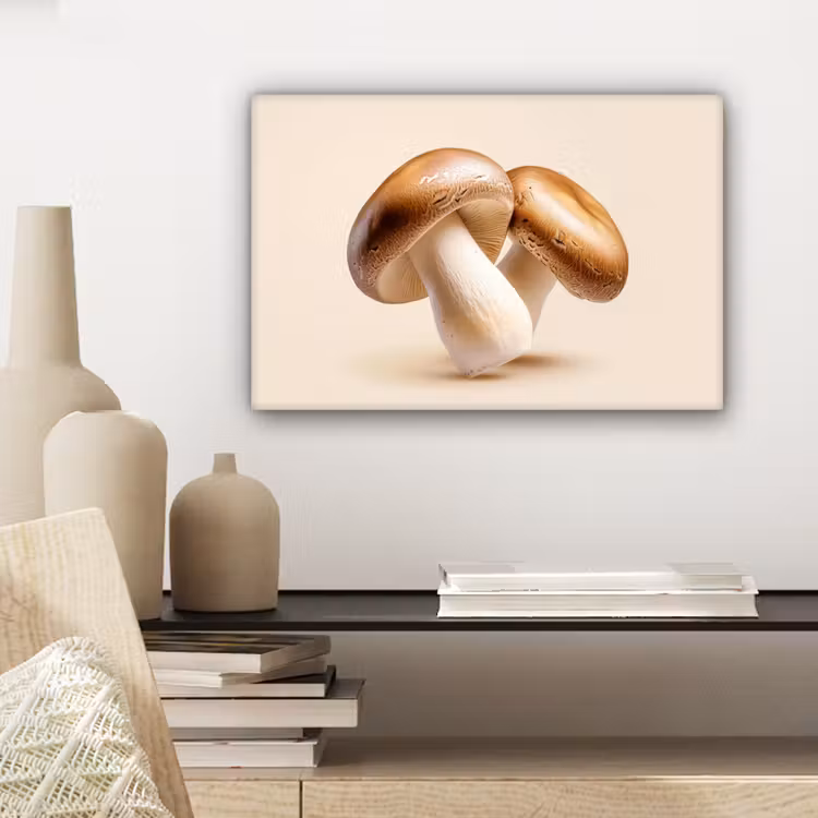 Champignons - Zacht - Beige canvas 2cm klein -sfeer6