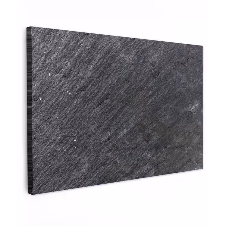 Natuursteen - Industrieel - Leisteen - Structuur - Grijs canvas 2cm klein -z3d