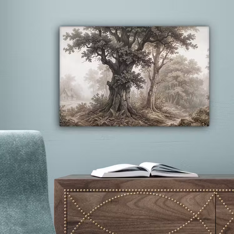 Natuur - Bos - Eik canvas 2cm klein -sfeer4