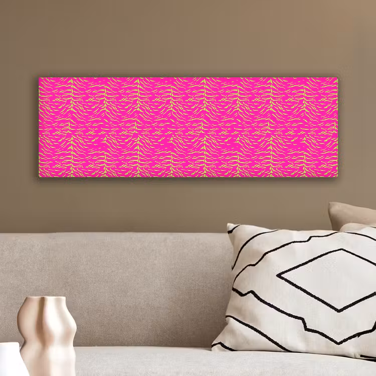 Neon - Groen - Roze - Tijger canvas 2cm klein 828 -sfeer3
