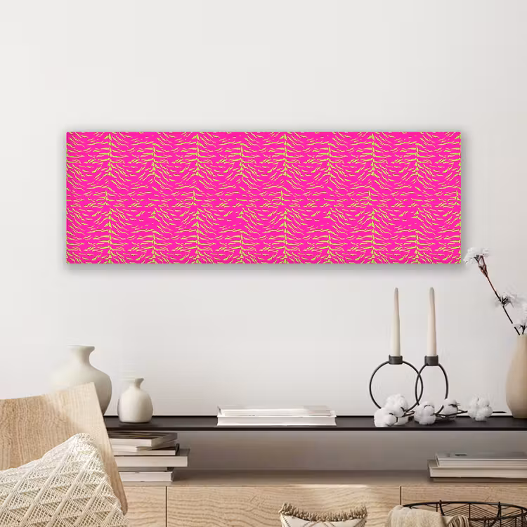 Neon - Groen - Roze - Tijger canvas 2cm klein 828 -sfeer6