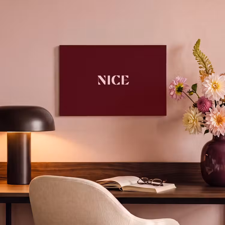 Nice - Bordeaux - Roze canvas 2cm klein -sfeer4