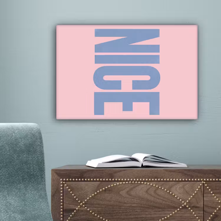 Nice - Paars - Roze canvas 2cm klein -sfeer1
