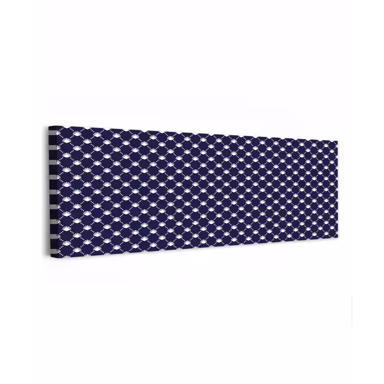 Oceaan - Schelp - Blauw - Wit canvas 2cm klein 828 -z3d