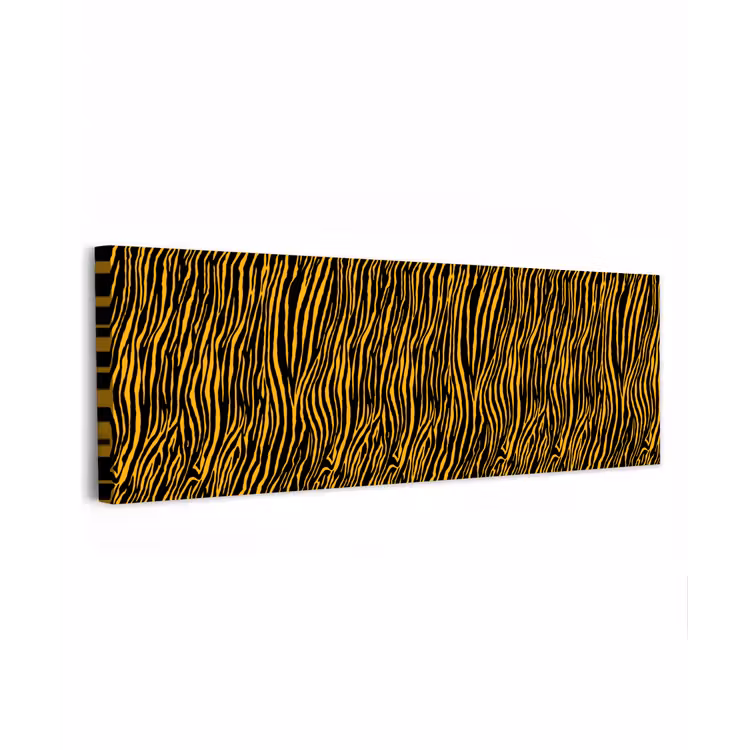Oranje - Tijger - Zwart - Patroon canvas 2cm klein 828 -z3d