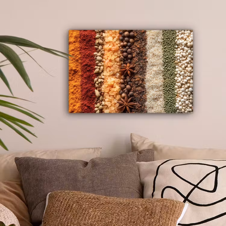 Banen - Verticaal - Kruiden - Variatie canvas 2cm klein -sfeer1