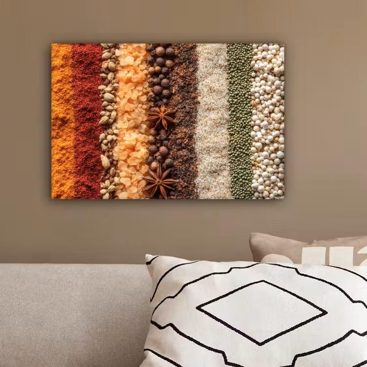 Banen - Verticaal - Kruiden - Variatie canvas 2cm klein -sfeer3