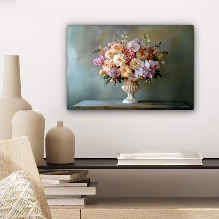 Orchidee - Boeket - Vaas - Bloemen canvas 2cm klein -sfeer6