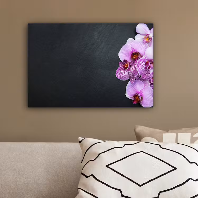 Orchidee - Bloemen - Roze - Flora canvas 2cm klein -sfeer3