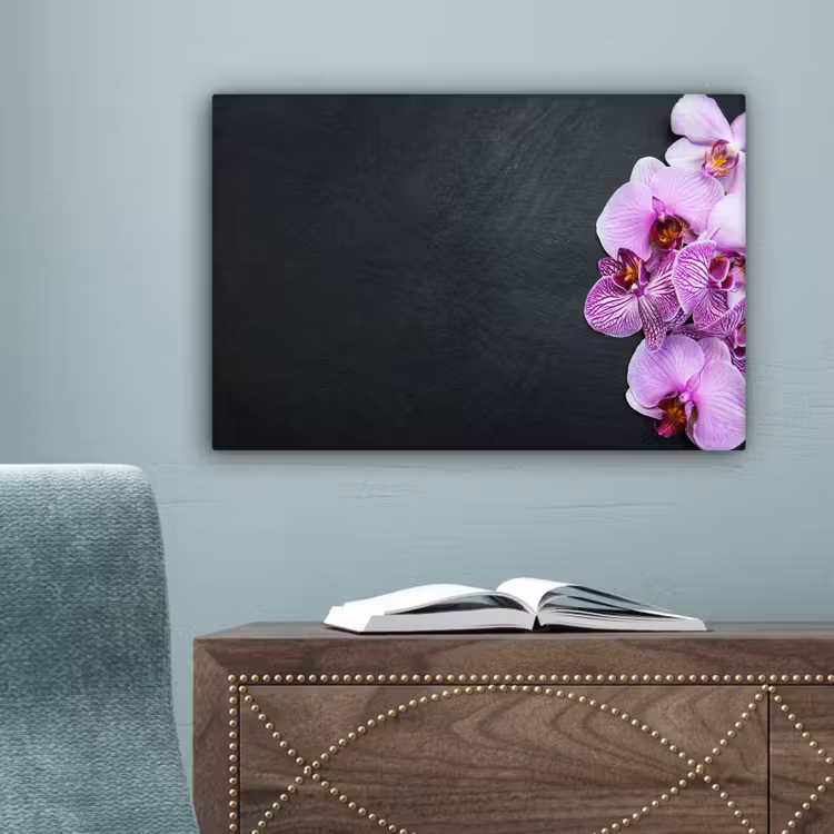 Orchidee - Bloemen - Roze - Flora canvas 2cm klein -sfeer4