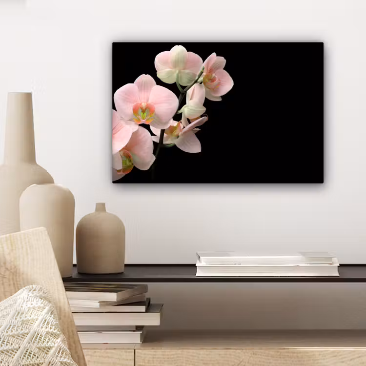 Orchidee - Bloemen - Roze - Stilleven - Flora canvas 2cm klein -sfeer6