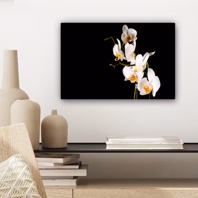 Orchidee - Bloemen - Planten - Botanisch canvas 2cm klein -sfeer6
