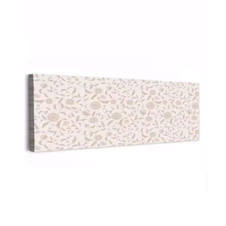 Sierlijk - Bloemen - Beige canvas 2cm klein 828 -z3d