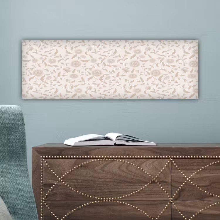 Sierlijk - Bloemen - Beige canvas 2cm klein 828 -sfeer4