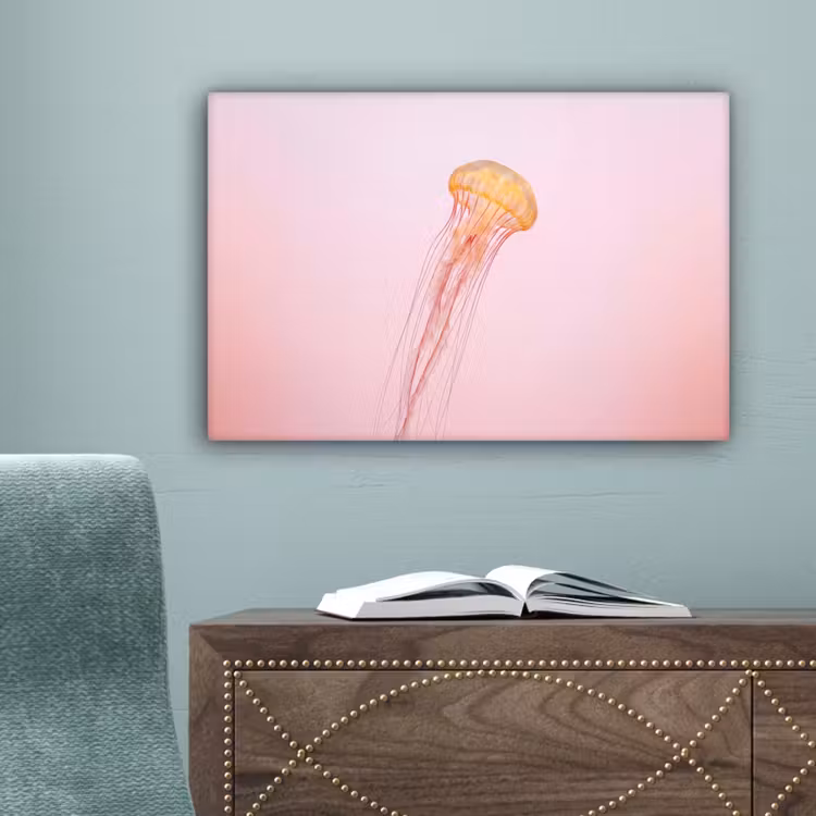 Sierlijk - Kwal - Roze canvas 2cm klein -sfeer4