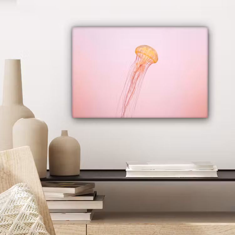 Sierlijk - Kwal - Roze canvas 2cm klein -sfeer6