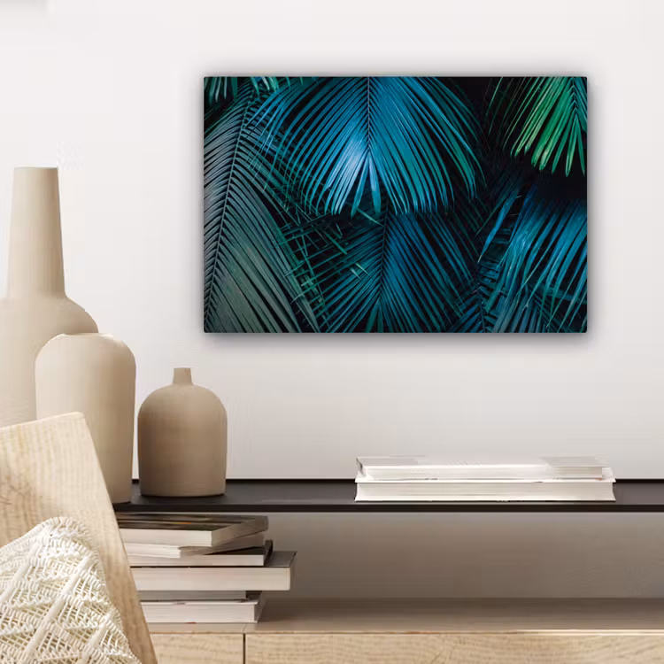 Palmblad - Tropisch - Natuur - Jungle canvas 2cm klein -sfeer6