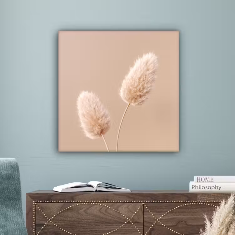 Pampas pluimen - Beige - Planten canvas 2cm middel -sfeer4