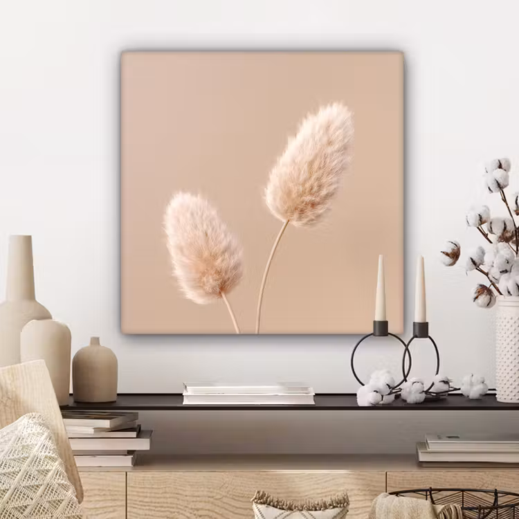 Pampas pluimen - Beige - Planten canvas 2cm middel -sfeer6