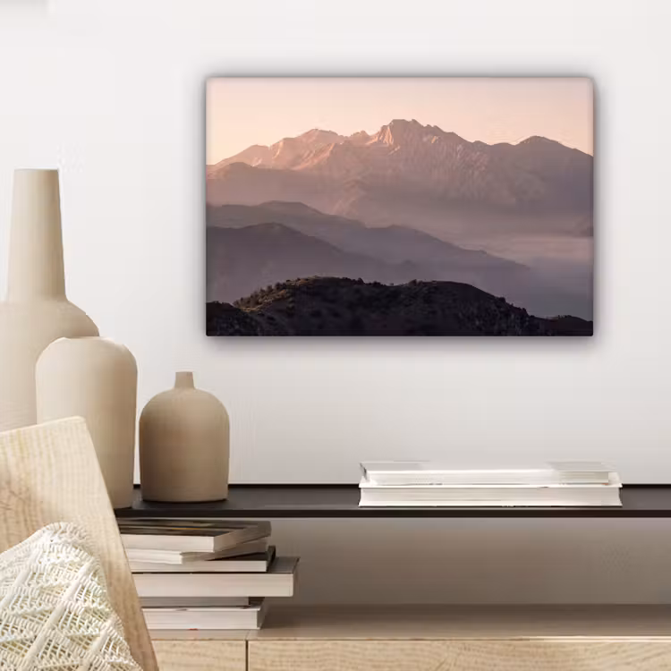 Panorama - Landschap - Bergen canvas 2cm klein -sfeer6
