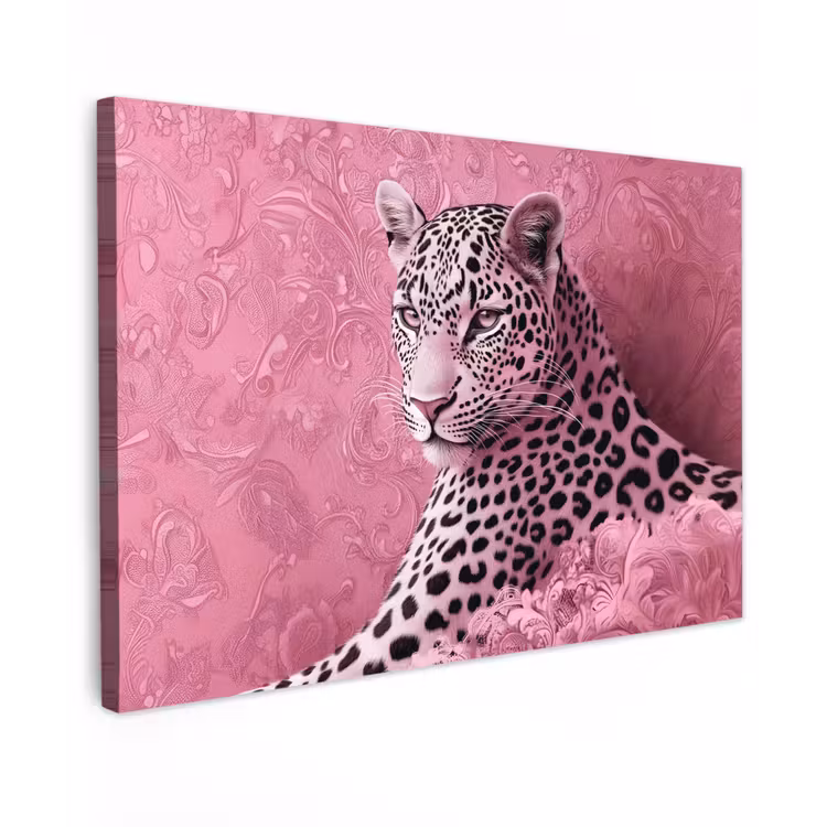Panter - Luxe - Roze canvas 2cm klein -z3d
