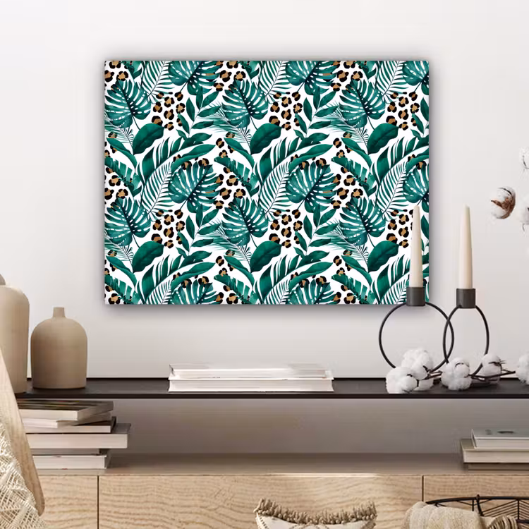 Panterprint - Bladeren - Jungle canvas 2cm klein -sfeer6