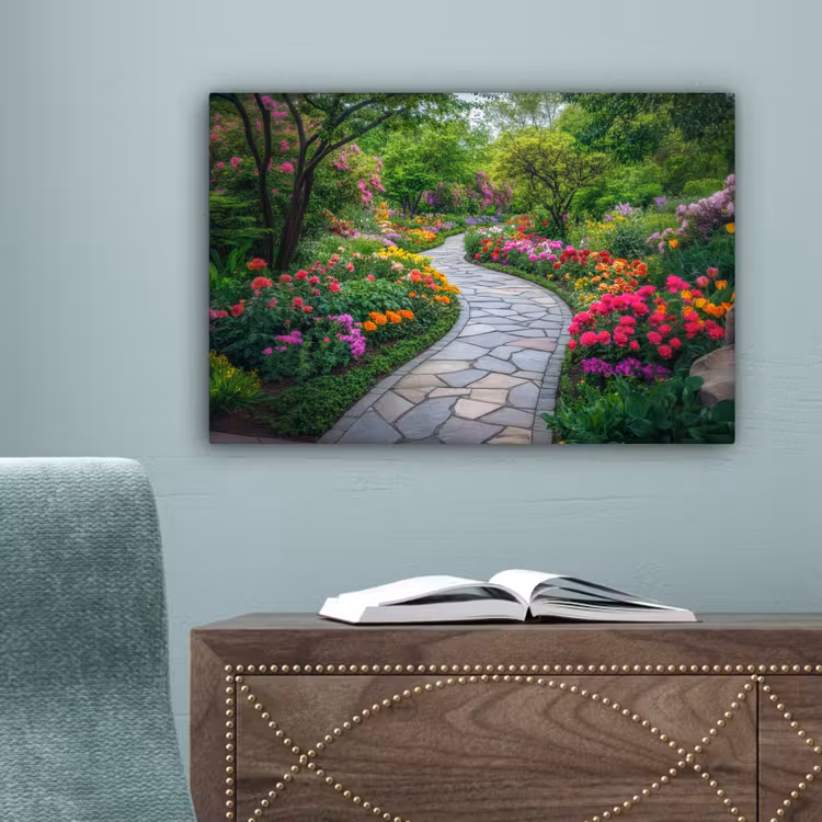 Park - Bloemen - Tuin canvas 2cm klein -sfeer4