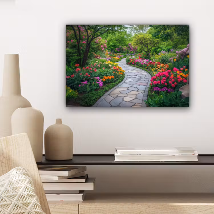 Park - Bloemen - Tuin canvas 2cm klein -sfeer6