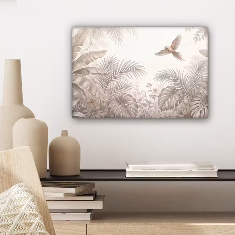 Papagaai - Jungle - Tropisch canvas 2cm klein -sfeer6