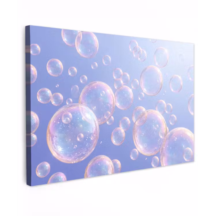 Pastel - Bubbels - Dromerig canvas 2cm klein -z3d