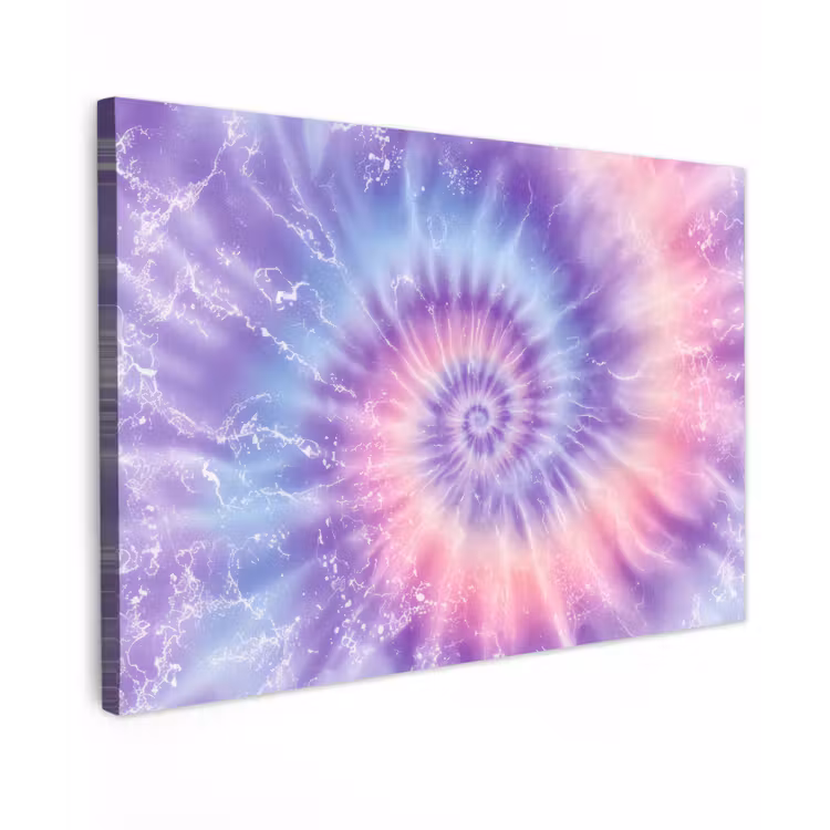 Pasteltinten - Paars - Spiraal - Marmer canvas 2cm klein -z3d