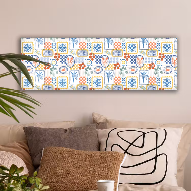 Zee - Sfeer - Tomaat - Mozaïek canvas 2cm klein 828 -sfeer1