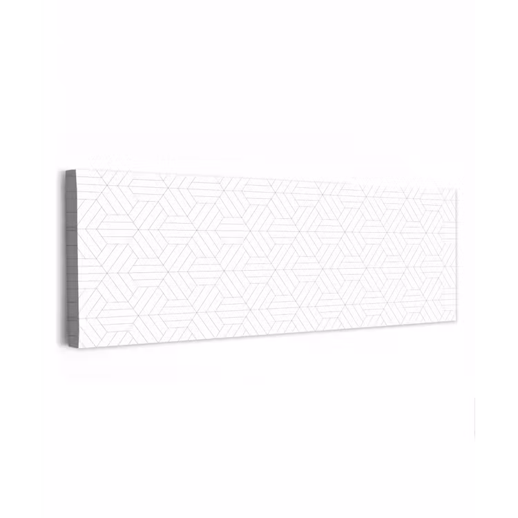 Patroon - Lijn - Design - Zwart - Wit canvas 2cm klein 828 -z3d