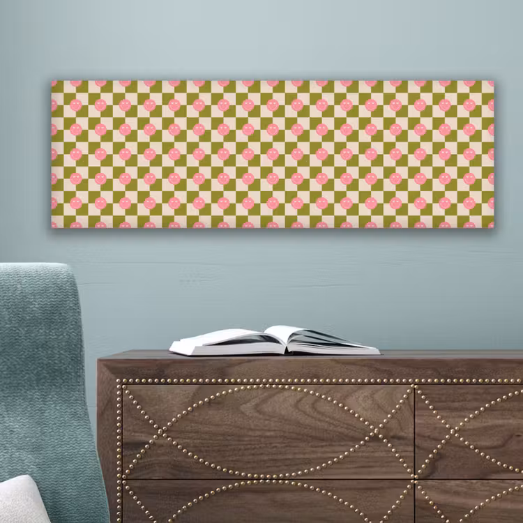 Patroon - Smileys - Blokken canvas 2cm klein 828 -sfeer4