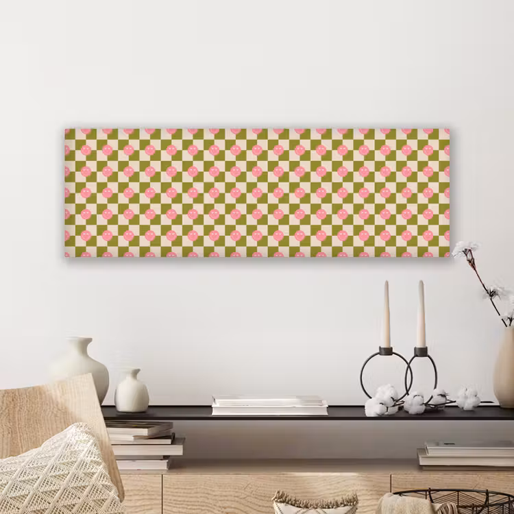Patroon - Smileys - Blokken canvas 2cm klein 828 -sfeer6