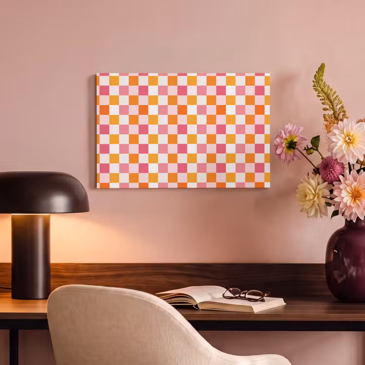 Patroon - Vierkant - Roze canvas 2cm klein 34 -sfeer4
