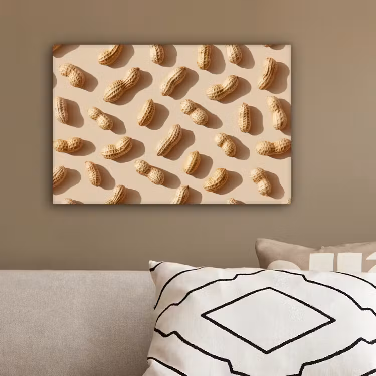 Pinda's - Patroon - Beige canvas 2cm klein -sfeer3
