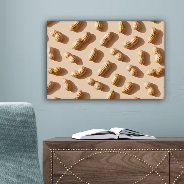 Pinda's - Patroon - Beige canvas 2cm klein -sfeer4