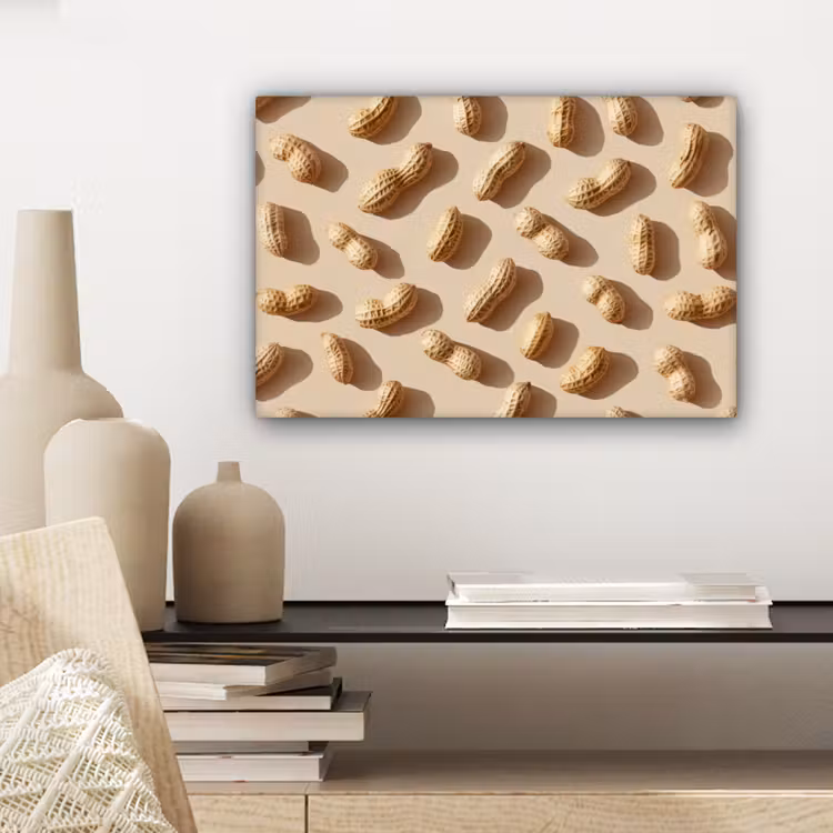 Pinda's - Patroon - Beige canvas 2cm klein -sfeer6
