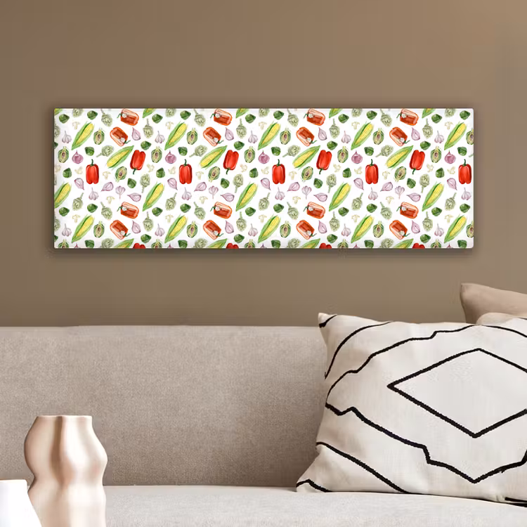 Paprika - Maïs - Patroon - Groente canvas 2cm klein 828 -sfeer3