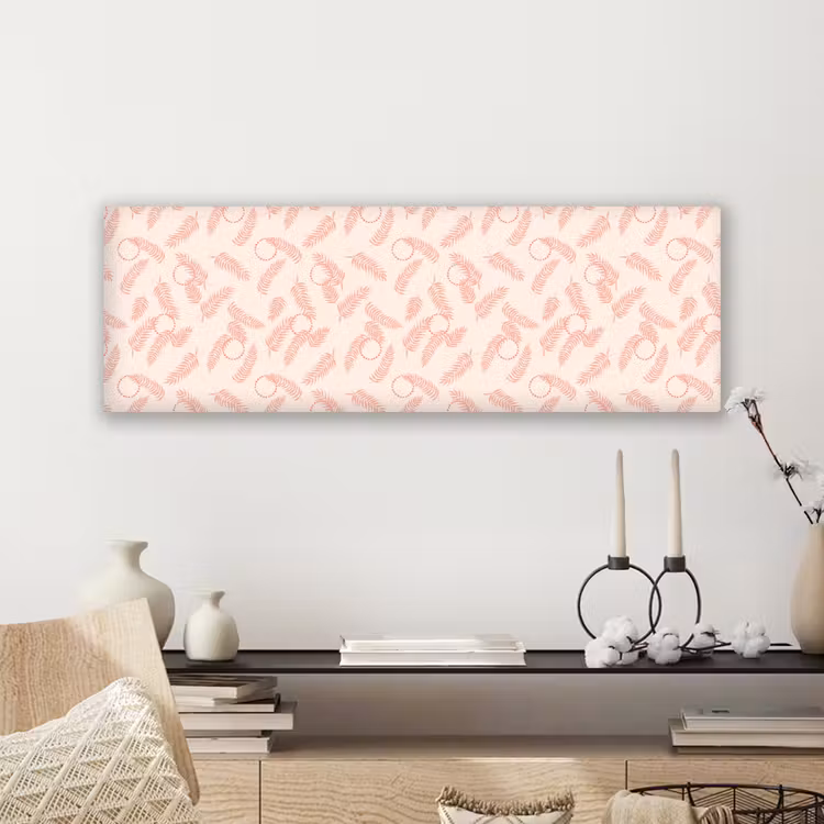 Roze - Veren - Patroon canvas 2cm klein 828 -sfeer6