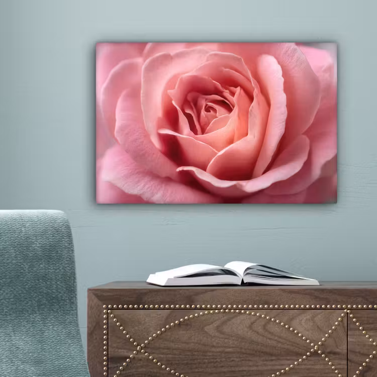 Roze - Roos - Romantisch canvas 2cm klein -sfeer4