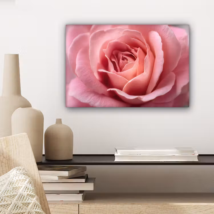Roze - Roos - Romantisch canvas 2cm klein -sfeer6