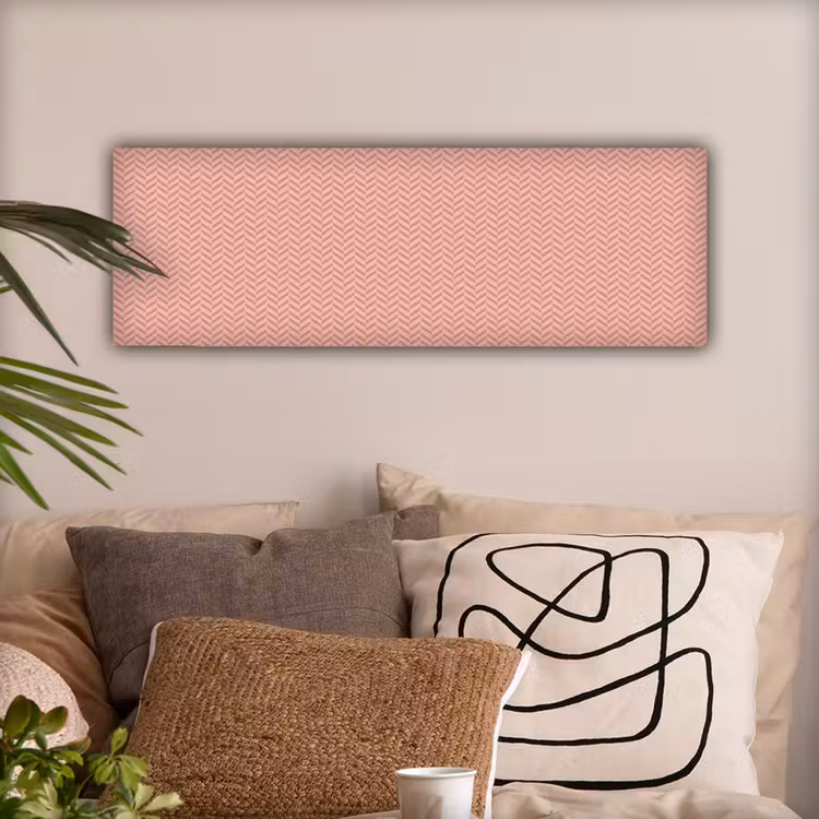Plaid - Patroon - Visgraad - Roze canvas 2cm klein 828 -sfeer1