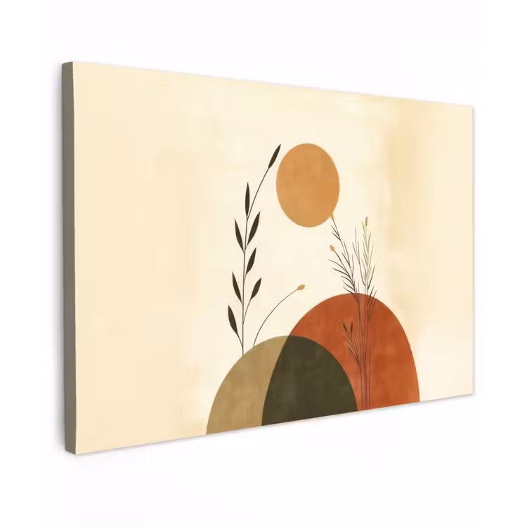 Planten - Abstract - Vormen canvas 2cm klein -z3d