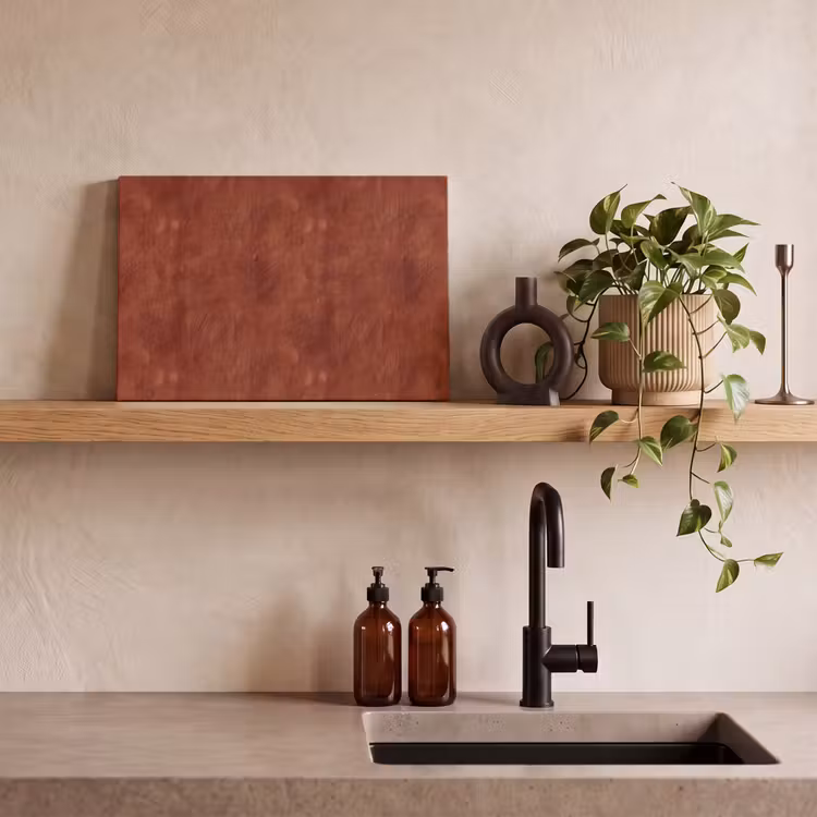 Stucwerk - Textuur - Terracotta canvas 2cm klein 34 -sfeer3