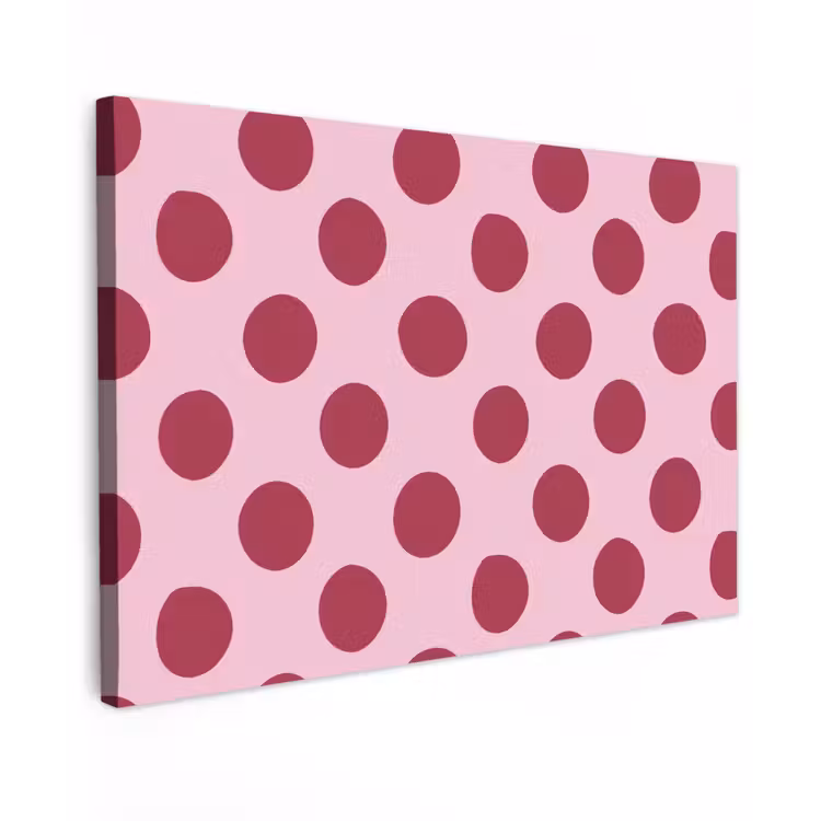 Stippen - Patroon - Bordeaux canvas 2cm klein 34 -z3d
