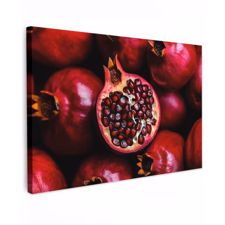 Granaatappel - Rood - Fruit canvas 2cm klein -z3d