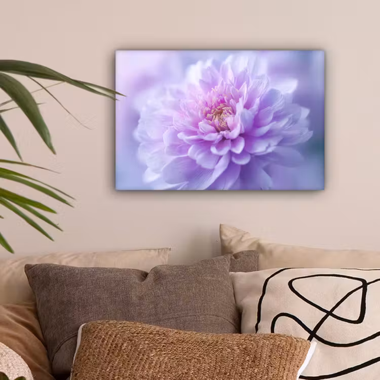 Paars - Dahlia - Dromerig canvas 2cm klein -sfeer1