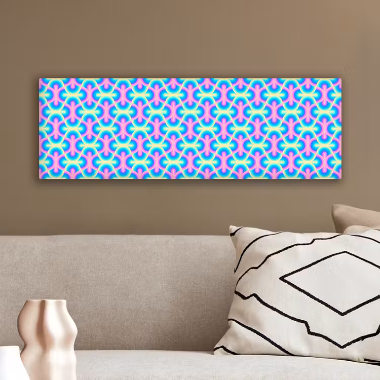 Regenboog - Neon - Kleuren canvas 2cm klein 828 -sfeer3